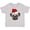 AC-Heather Grey, variant on Inktastic Christmas Pug Dog Santa Boys or Girls Baby T-Shirt
