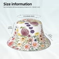 thumbnail image 4 of Vsdgher Autumn Garden Print Bucket Hat for Men&Women Bucket Hat Reversible Summer Double-Side-Wear Travel Gardening, Beach, Camping, Hiking, Fishing Cap, 4 of 5