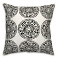 thumbnail image 2 of Creative Products Small Black Pattern Medallions 20x20 Indoor / Outdoor Pillow, 2 of 2