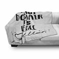 thumbnail image 3 of Beagle Soft Flannel Fleece Blanket, Dog Lover Inspirational Motto Loving Simplistic Lettering on Plain Backdrop, Cozy Plush for Indoor and Outdoor Use, 70" x 90", Charcoal Grey White, by Ambesonne, 3 of 6