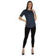 thumbnail image 5 of Inkmeso Regular Fit Solid Round NeckTop For Womens Casual Short Sleeves Soft Tee Tops, 5 of 6