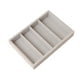 thumbnail image 1 of Bandeja organizadora de gafas de sol con 4 ranuras, portátil, apilable, caja de almacenamiento para gafas, vitrina para sala de estar, tienda y hogar. Gris, 1 of 8