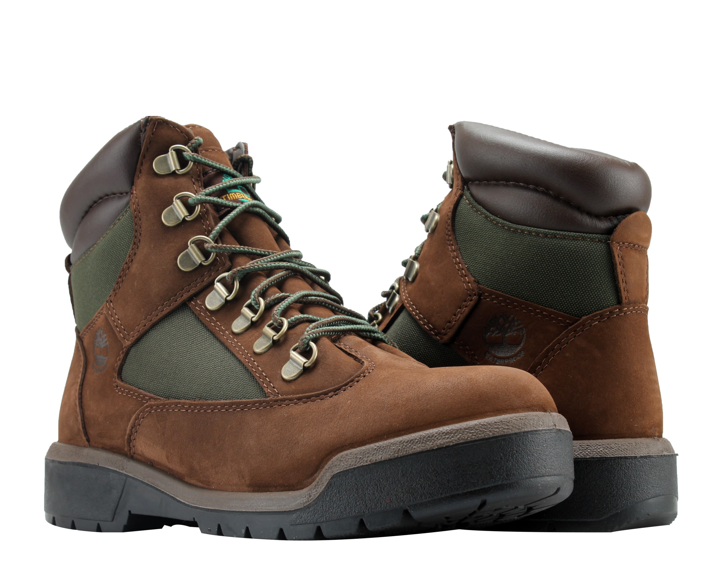 green timberland field boots