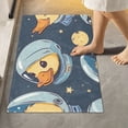 thumbnail image 6 of Toilet Rug Set Non-Slip Bathroom Rugs Soft Plush Machine Washable Contour Bath Mat Cute Astronaut Duck Head 24x20/24x16, 6 of 9
