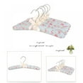 thumbnail image 7 of 10 Pack Cotton Padded Hangers for Women Clothes,Floral Sweater Hangers with No Bump, Padded Coat Hangers for Wedding,Thick Foam Silk Clothes Hangers for Adult, 7 of 7
