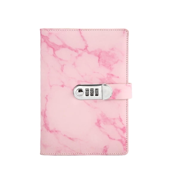 Hot Clearance! Leott Notebook Logo Password Creative Student Diary with Lock Notebook Book Stationery Hand Account Notepad, a Notebook Notebook X1, Pink