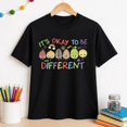 thumbnail image 5 of It's Okay To Be Different Graphic T-Shirt, Unisex Classic Fit Teacher Tee, 5 of 9
