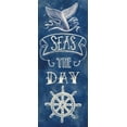 thumbnail image 2 of Urban, Mary 15x32 White Modern Wood Framed Museum Art Print Titled - Seas the Day, 2 of 4