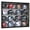 Black, variant on 16 Mini Helmet Display Case Cabinet (Mirror Back)