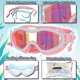 thumbnail image 3 of Gafas de natación rosas para niños (4-12 años), gafas impermeables y de protección UV para niños y niñas, máscara de natación infantil, incluidos tapones para los oídos. Rojo Verde MX-0133957FYD, 3 of 5