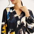 thumbnail image 3 of Women's Nine West Long-Sleeve Surplice Blouse Color: Archer Blue Size: LARGE, 3 of 4