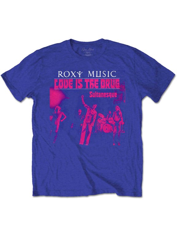 Roxy Music Unisex T-Shirt Love Is The Drug (Large)