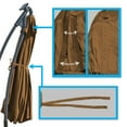 thumbnail image 5 of Sunrise 9ft, 8rib Umbrella Top Cover Canopy Patio Replacement Canopy Outdoor (Brown, Cover Only Frame not Included), 5 of 6