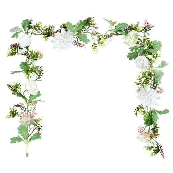 Hearth & Gear Arrangement Floral de Vigne de Pivoine pour Maison Centre de Table de Mariage Fleurs pour Extérieur Fleurs de Mariage pour Arche Arrangements Floraux Hauts en Vase Pivoines Fleurs avec Vase Fleurs de Glycine