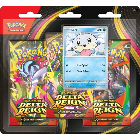 Collectible Pokémon TCG: Mega Evolution — Delta Reign Three-Booster Blister