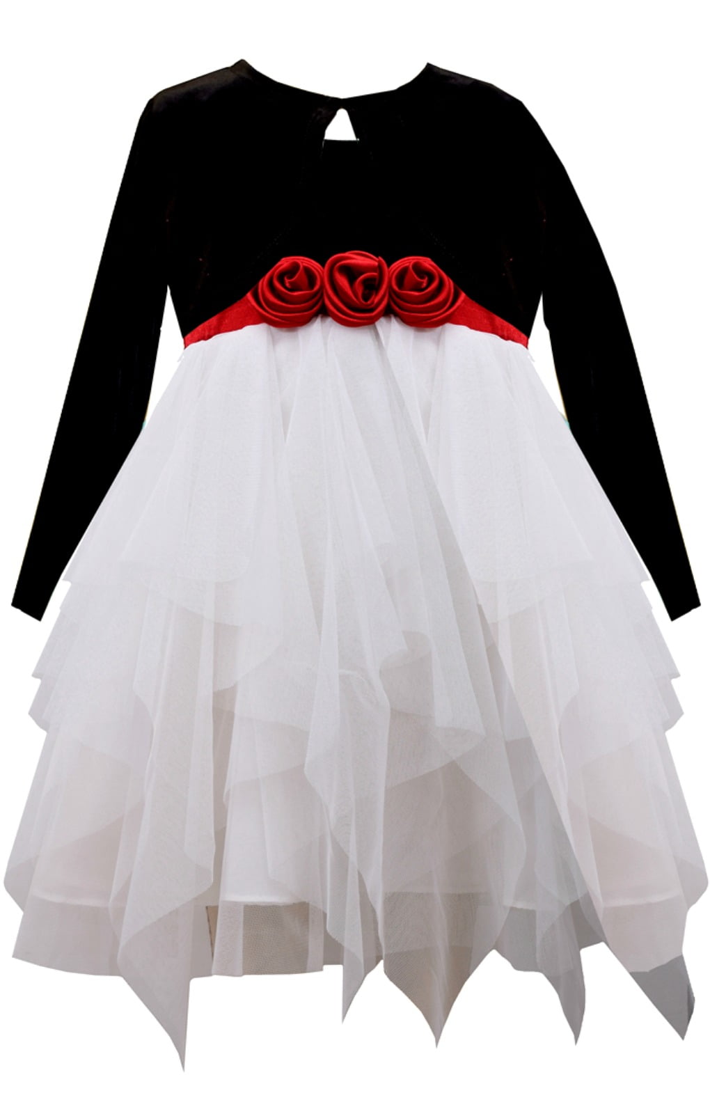 bonnie jean black and white dress