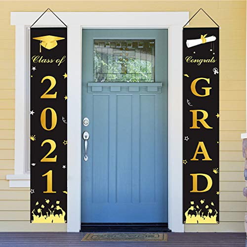 Details about   Graduation Decorations Class of 2021 Banners Large Congrats Grad Banner 2 Packs. 