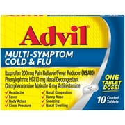 Advil Multi-Symptom Cold & Flu, Pain & Fever Reducer (10 Ct)