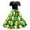 Green, variant on Women's Oktoberfest Print Dress – Short Sleeve Swing Dress in S-XXL, Removable Belted A-Line Dress with Round Neck, Summer Casual Party Outfit