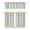 White-60, variant on Nordic Bohemian Kitchen Curtain Set Boho Tier and Valance Vintage Tribal Artistic Earthy Aesthetic Rustic Style Rod Pocket Curtains for Family Kitchens