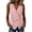 Pink, variant on Womens Tops Gsakboxl Women Casual V‑Neck Button‑Decorated Sleeveless Linen Tank Top Blouse Black L