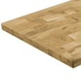 thumbnail image 3 of vidaXL Table Top Solid Oak Wood Rectangular 44 mm 100x60 cm, 3 of 4