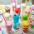 thumbnail image 6 of [2400 Count] Individually Wrapped Jumbo Drinking Straws For Bubble Tea, Smoothies Extra Wide, Milkshakes, Slushies, Party Straws - Assorted Colors, Disposable Straws, Long Straws (8 inch x 0.5 inch), 6 of 7