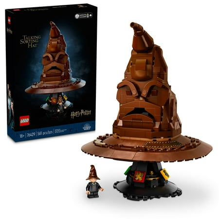 Lego Harry Potter Talking Sorting Hat W/ 31 Voices - Harry Potter Building Set - Gift Idea For Adults, Women &Amp; Men, 18+ - 76429