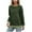 Green, variant on Women's Sweatshirts Solid Color Crewneck Knit Long Sleeve Fall Winter Comfy Pullover Tops