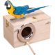 thumbnail image 1 of Jaula de madera para pájaros, caja nido para pájaros para cacatúas, ventana transparente para cría de agapornis, 1 of 1