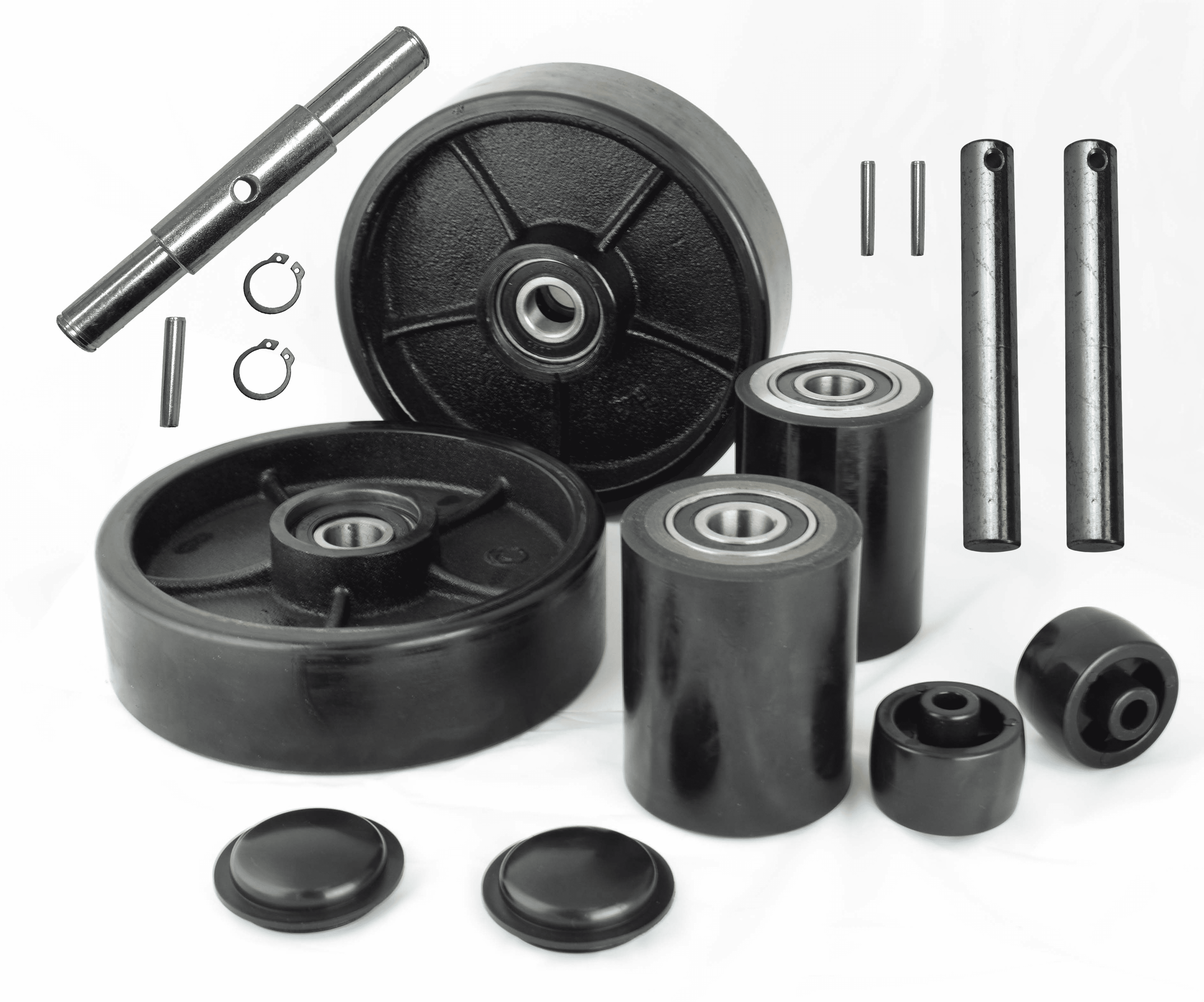 Pallet Jack/Truck Load Wheels 3x3.75 with Bearings ID 20mm Nylon and