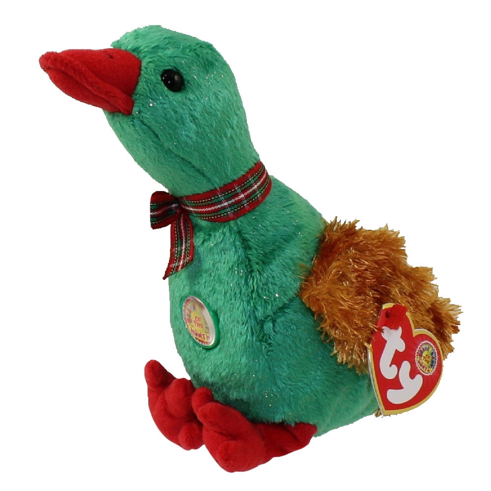TY Beanie Baby - GREETINGS the Duck (BBOM December 2004) (6.5 inch