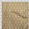 thumbnail image 4 of oneOone Cotton Cambric Dark Mustard Fabric Ikat Sewing Material Print Fabric By The Yard 56 Inch Wide, 4 of 4