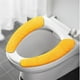 thumbnail image 2 of Fundas para asientos de inodoro más gruesas, suaves y cálidas, fundas elásticas y lavables de tela de fibra, fáciles de instalar y cómodas para la tapa del inodoro, 2 of 2