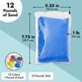 thumbnail image 4 of Bright Creations Colored Sand Set - Multi Colored Sand Art Kit for Arts & Crafts - Wedding Decoration & Vase Filling - Pack of 12, 1 Lb per Bag, 12 Lb Total, 4 of 10