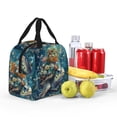 thumbnail image 6 of Lsque Colorful Plant Turtle Pattern Lunch Bag Women/Men Insulated Lunch Box,Small Leakproof Cooler Food Lunch Containers Reusable High Capacity Lunch Tote Bags, 6 of 6