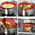 thumbnail image 4 of HEJULIK 2Pcs silicone spill-proof lid home kitchen high-temperature splash-proof boil-proof silicone lid, 4 of 6