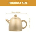 thumbnail image 5 of CIMAXIC Brass Teapot Golden Chinese Style Desktop Decor for Home and Office 2Pcs, 5 of 6
