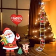 thumbnail image 2 of Cadena de luces LED navideñas para escalera, impermeables, para exteriores, para jardín, árbol de Navidad, luces decorativas navideñas, 2 of 5