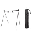thumbnail image 1 of Étagère de Camping Rangement Cintres Support Pliable Outils Multifonctionnels Barbecue Pique-Nique Randonnée Couverts Support de Voyage Noir/l, 1 of 9