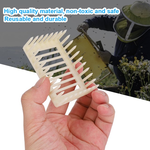 Queen Cage, Square Shape Beekeeping Equipment Plastic Bee Cage, for Indoor Home Outdoor Beekeeper Tool