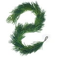 thumbnail image 6 of TETOU 9Ft Christmas Norfolk Pine Garlands, Pre-lit Faux Greenery Pine Garland, Real Touch Norfolk Pine Staircase Garland for Christmas Decorations Indoor mantel Door Holiday Decor, 6 of 6