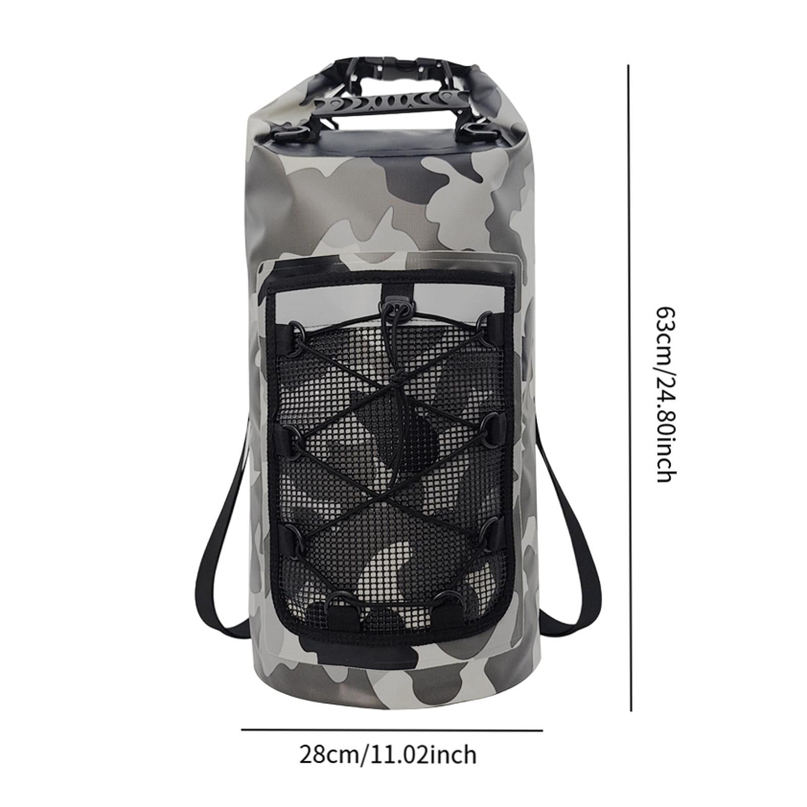 harayaa Waterproof Bag Multifunctional Dry Backpack Dry Bag with Comfortable Handle Mesh Gray
