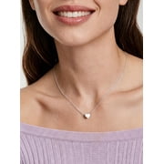 ChicSilver 925 Sterling Silver Heart Necklace for Women Tiny Small Heart Necklace for Women Endlessness Love Dainty Necklaces - 16
