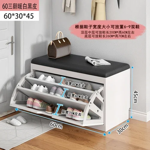 Réplica de Zapatero para sala de estar, mueble de lujo con asiento para cambiar zapatos, taburete para jugadores, pasillo, entrada
