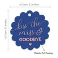 thumbnail image 6 of Inkdotpot 50 Pack Kiss The Miss Goodbye Bridal Shower Favor Paper Tags Craft Real Rose Gold Foil Hang Tags, 6 of 6