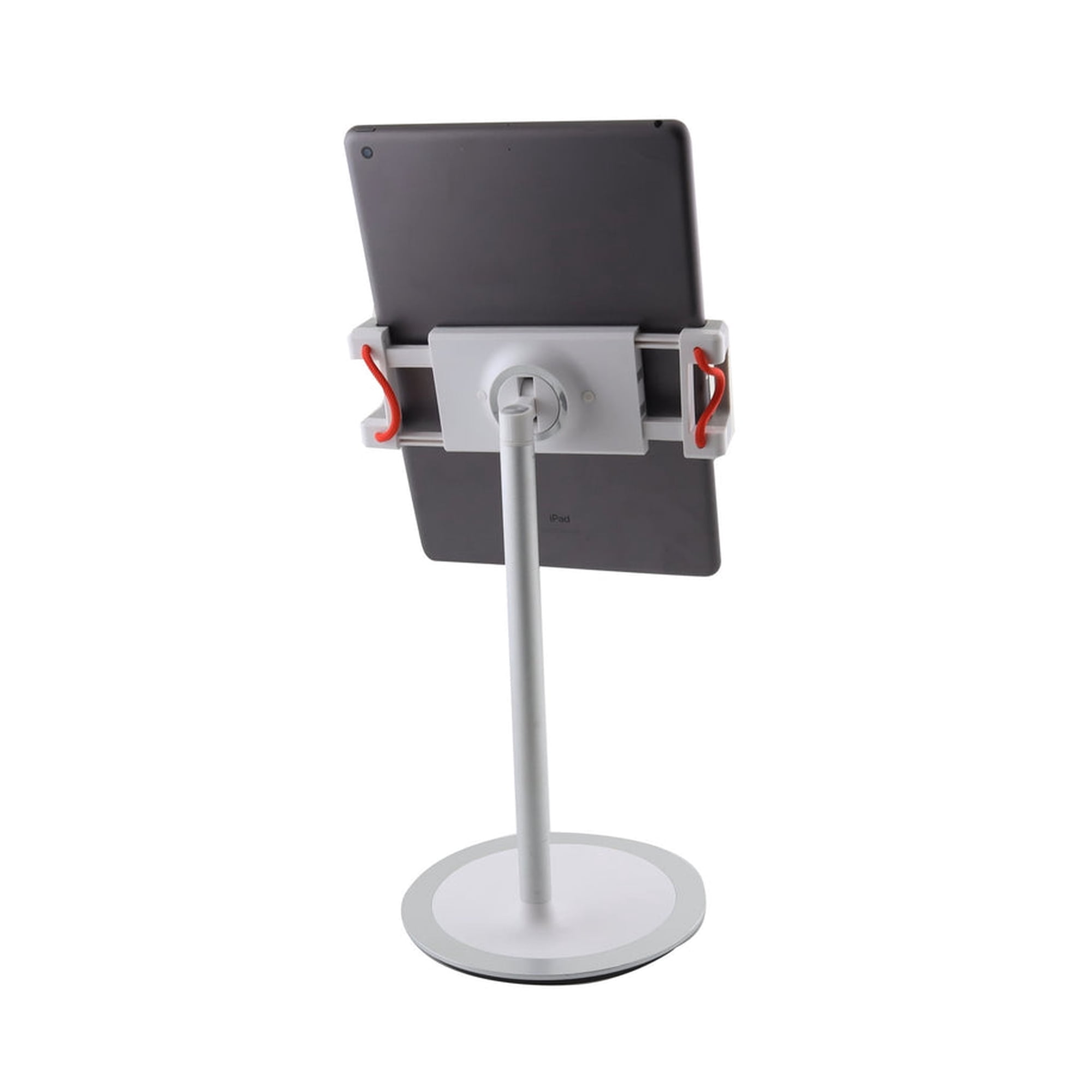 CODi Adjustable Desktop Tablet Stand – Fits Tablets 4.7" to 12.9", Height Adjustable with 360° Rotation, Weighted Metal Base
