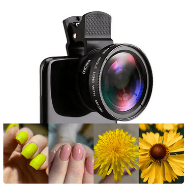 High-Performance Mobile Phone Camera Lens Set 0.45X Wide Angle Lens and 10X Macro Lens, Stunning Smartphone Photos