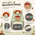 thumbnail image 6 of Lomyolo Toddler Backpack for Girls 3-8, Small Kids Backpack for Preschool Kindergarten, Lightweight School Backpack with Cartoon Patterns, Oxford Bookbag for Travel-GREEN, 6 of 7