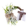 thumbnail image 3 of Tyidzon Easter Wreath with Cross Garland 16 Inch Spring Door Decor Handmade for Front Door Fireplace Wall Easter Decorations Purple, 3 of 8